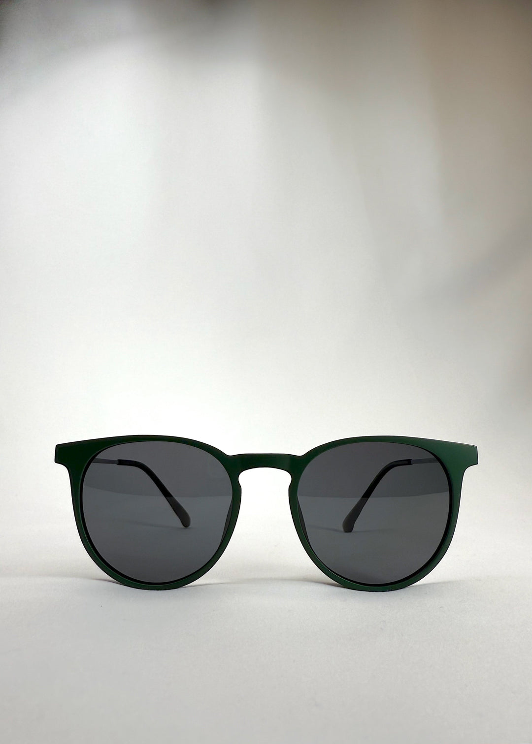 Front view of Altair - Matte Green Titanium Prescription Sunglasses with UV400 Polarized Lenses.