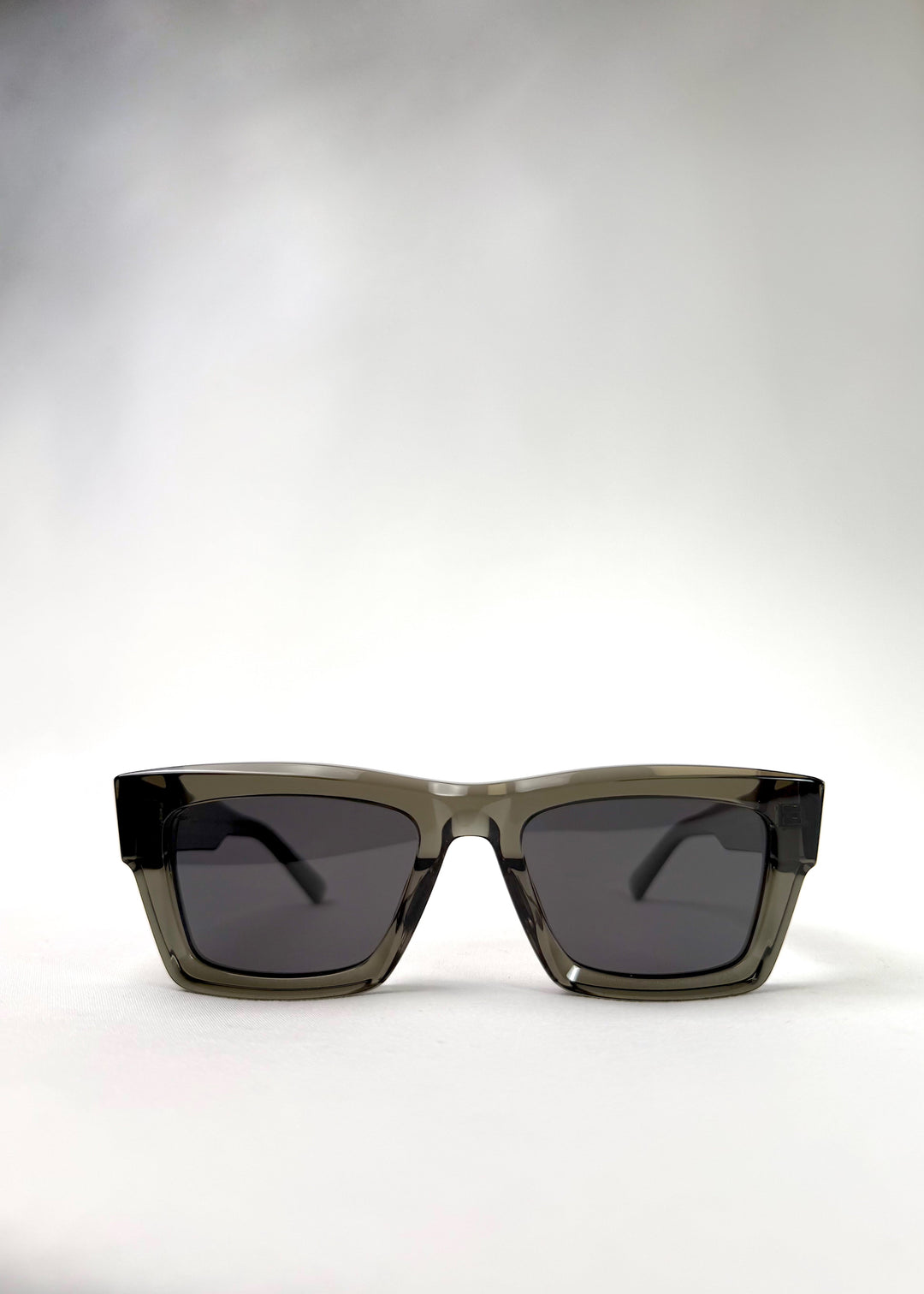 Front view of Fomalhaut gray-green acetate prescription sunglasses with UV400 polarized lenses.