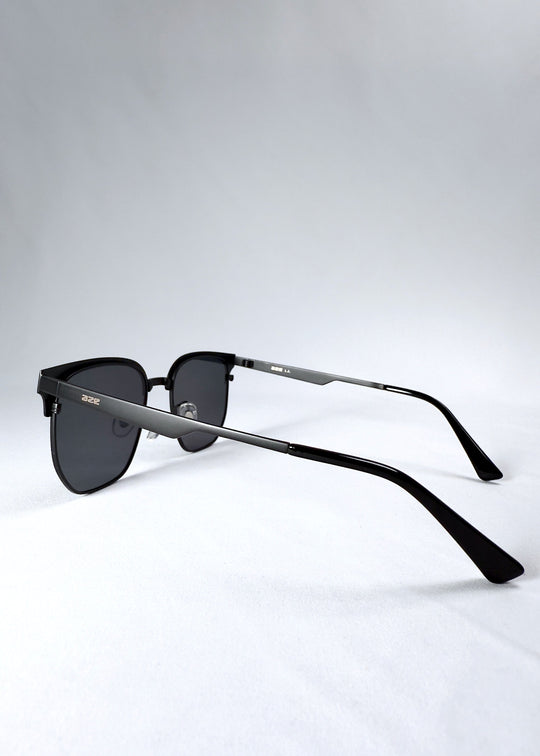 Side view of Altessa in Eclipse Black, showing the clean temple design and lightweight stainless steel arms.