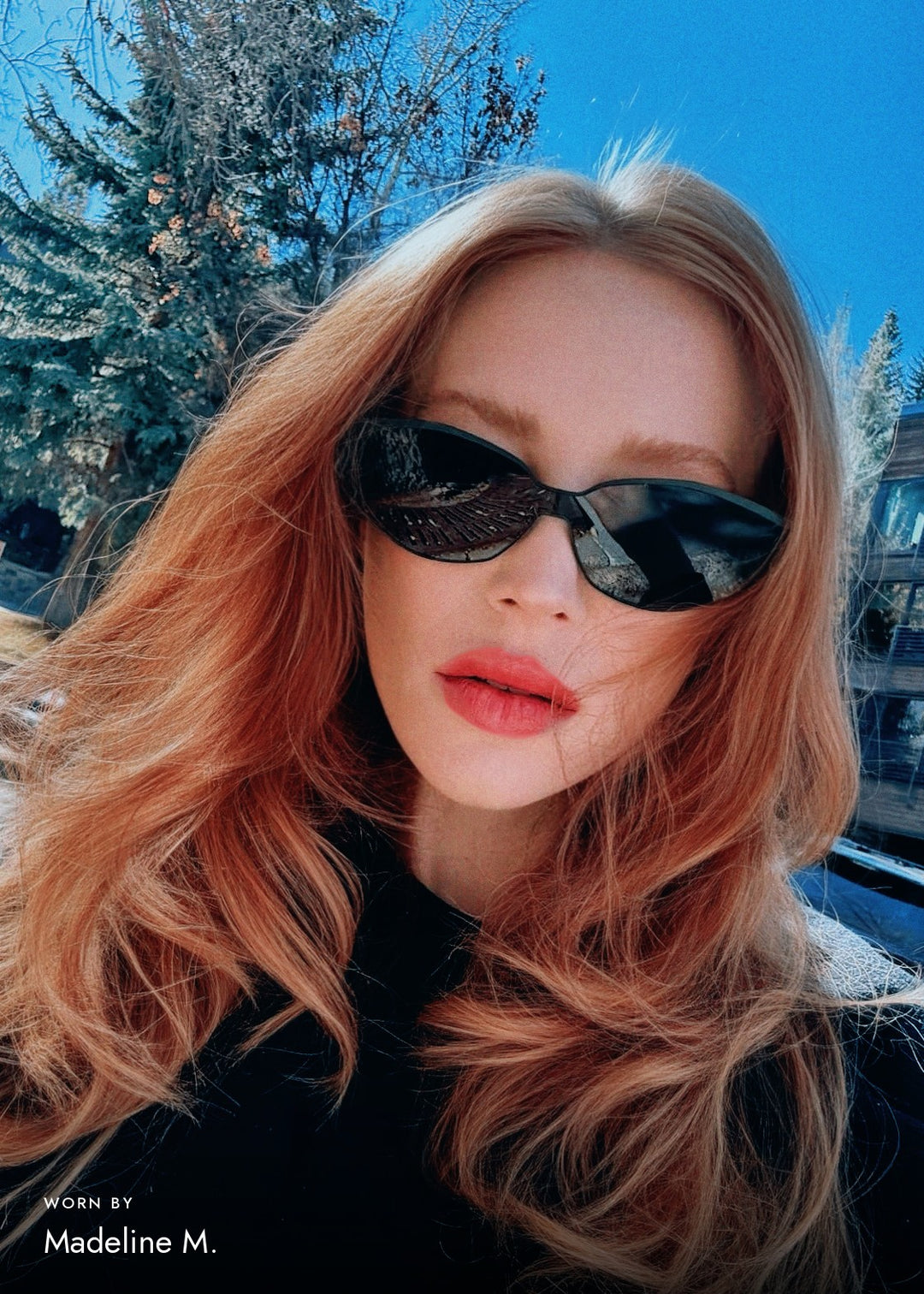 Customer photo: Madeline M. wearing Celestia – Matte Black