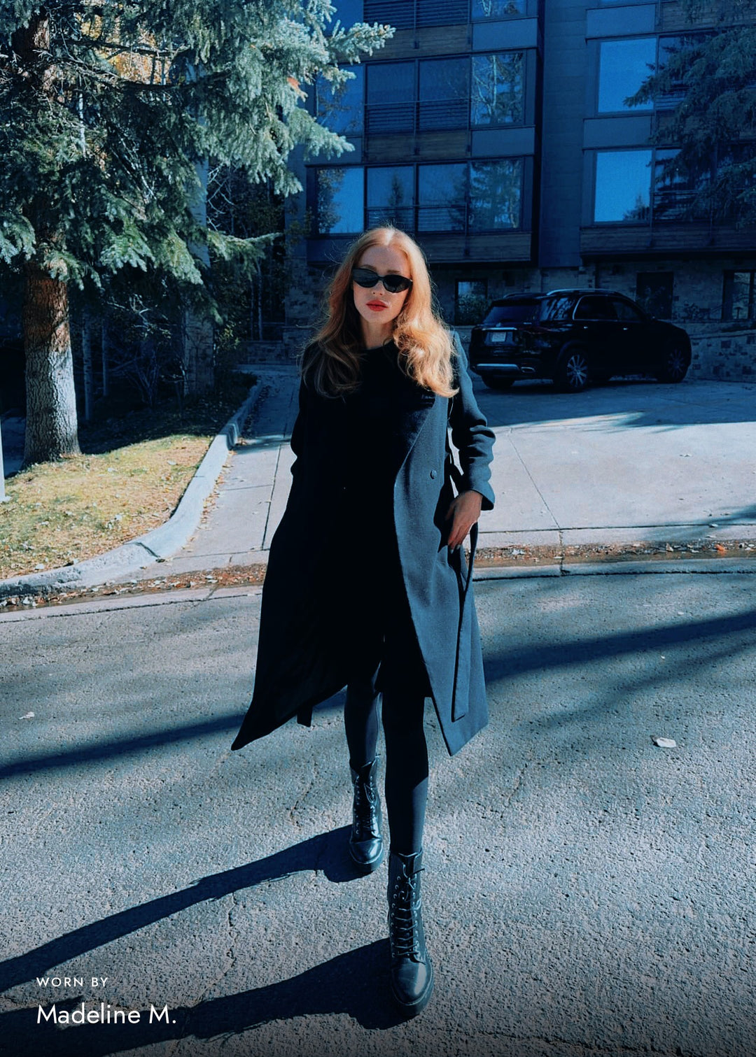 Customer photo: Madeline M. wearing Celestia – Matte Black