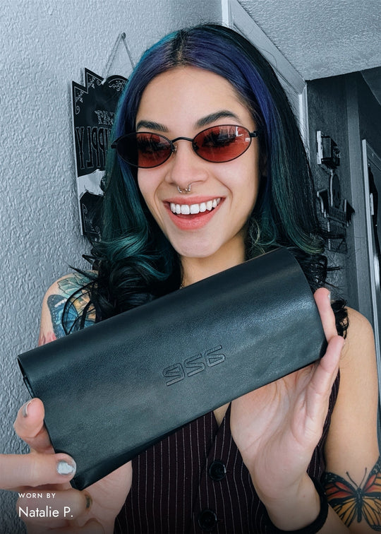 Customer photo: Natalie P. wearing Solstice – Mahogany Black