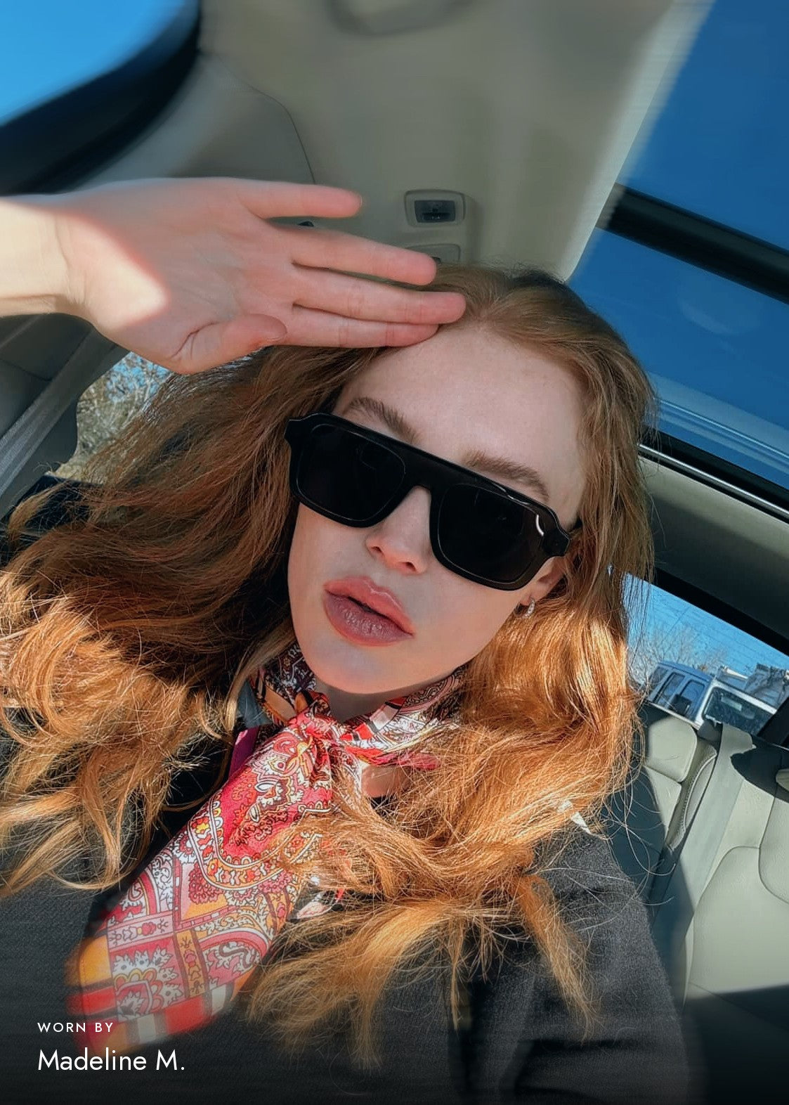Customer photo: Madeline M. wearing Vortex Edge – Ash Tortoise #color_ash-tortoise