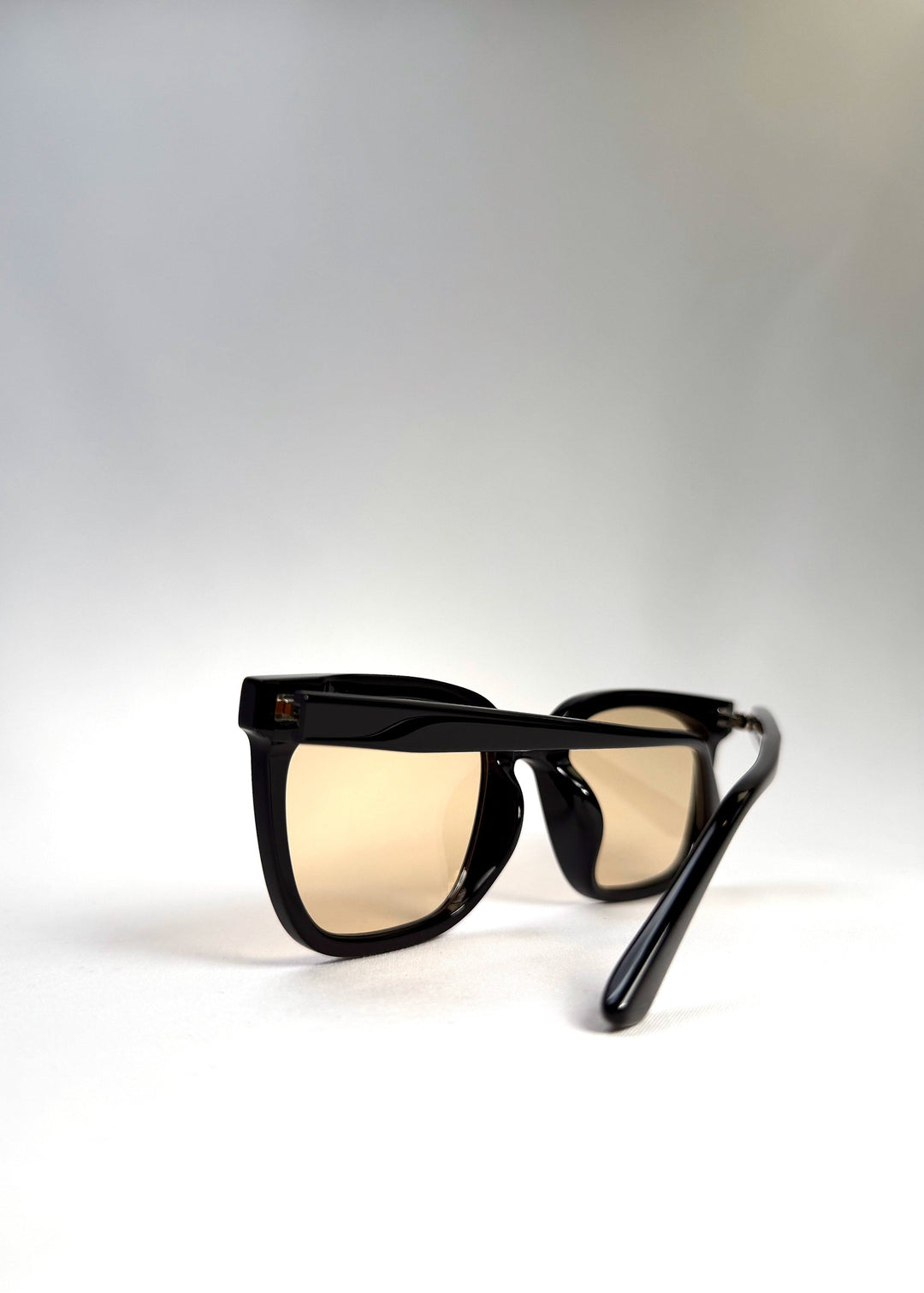 Folded view of Cavalin Pitchline sunglasses highlighting hinge design and compact fold. 