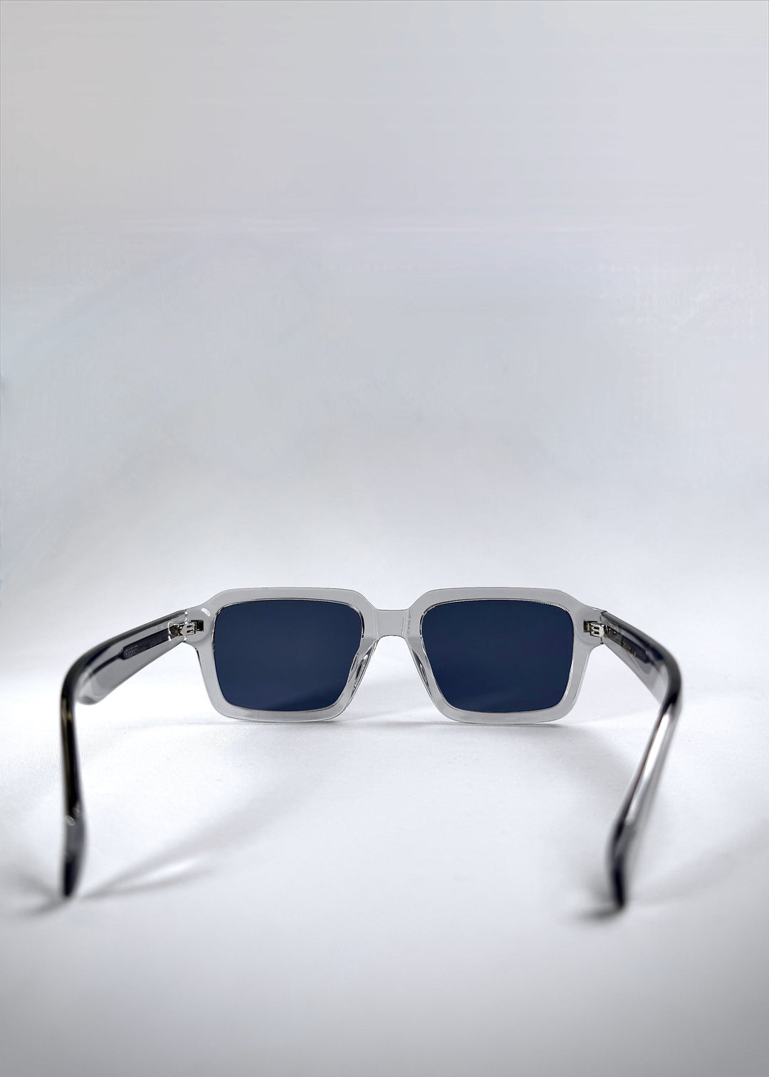 Rear angled view of Crest - Glacier sunglasses showing temple curve and structured frame design. 