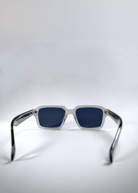 Rear angled view of Crest - Glacier sunglasses showing temple curve and structured frame design. 