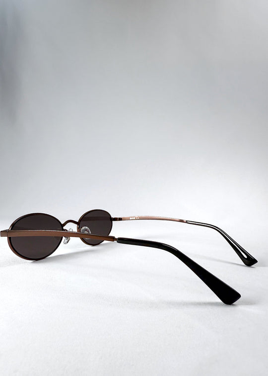 Side angle view of Solstice – Espresso Bronze highlighting the frame contour and slim temple arms. 