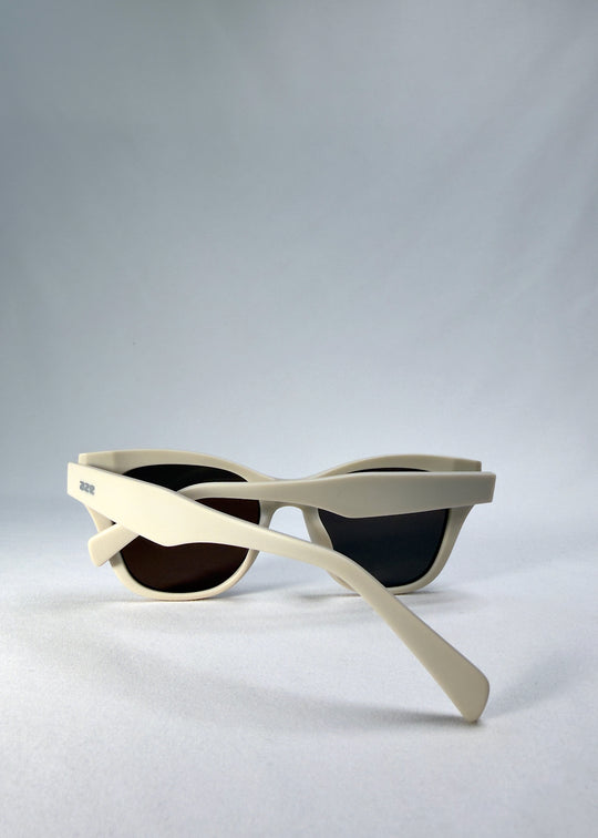 Back view of Veyron Pale Mirage sunglasses displaying thick acetate temples and clean inner frame finish.