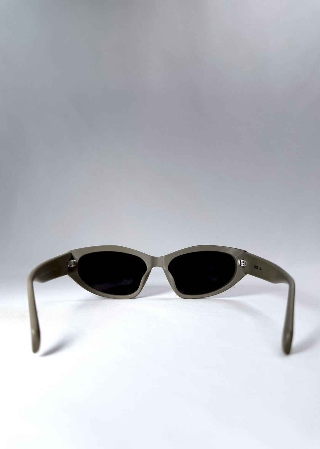 Inside view of Void Striker Bronze Mirage showing lens curvature and fixed nose bridge. 
