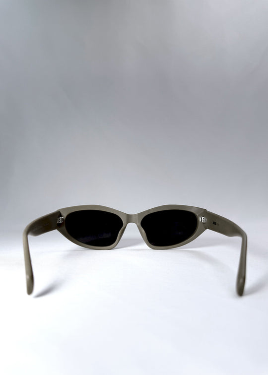 Inside view of Void Striker Bronze Mirage showing lens curvature and fixed nose bridge. 