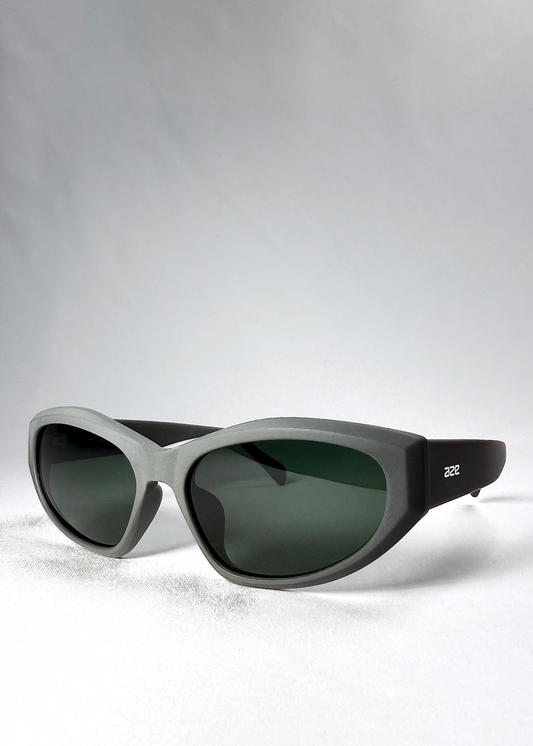 Angled front view highlighting the sleek cat-eye silhouette and urban matte finish of the Void Striker. 