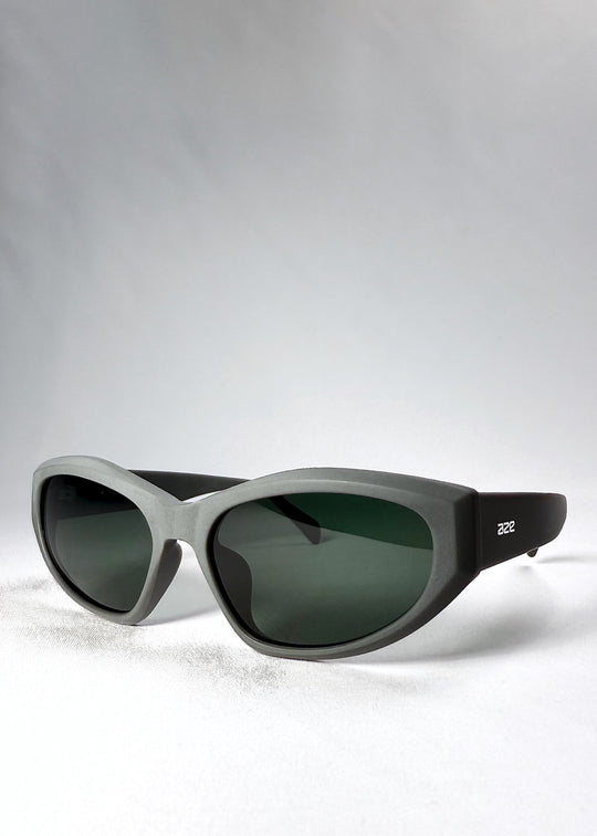 Angled front view highlighting the sleek cat-eye silhouette and urban matte finish of the Void Striker. 